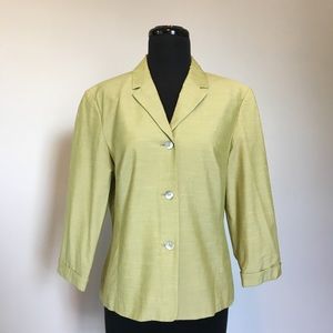 VTG Jacqueline Ferrar Light Green Spring Blazer, 6